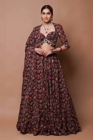 Ahi Clothing Gardenia Print Lehenga Set 