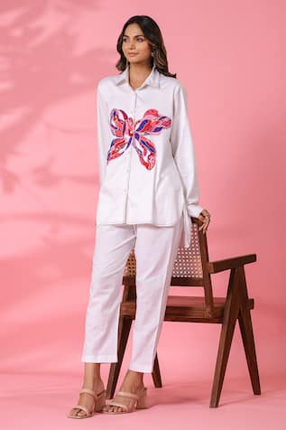 K-Anshika Embroidered Cotton Shirt & Pant Set 