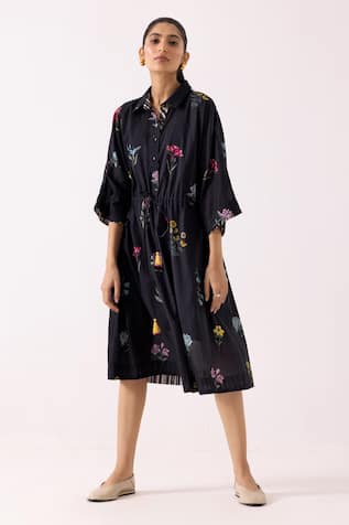 Label Shreya Sharma Cotton Floral Print Dress 