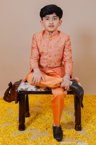 Swati Golyan Floral Print Jodhpuri Set 