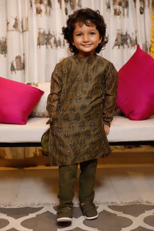 Swati Golyan Florette Handblock Print Kurta Set 