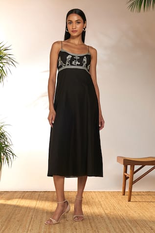 Masaba Whimsical Embroidered Dress 