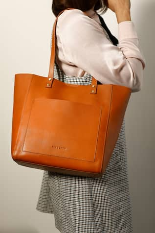 Tan & Loom Top Closure Plain Tote Bag 