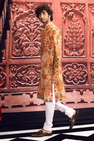 Mayyur Girotra Couture Floral Print Kurta & Pant Set 