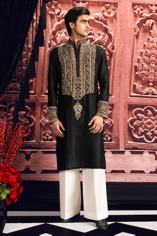 Mayyur Girotra Couture Embroidered Kurta & Pant Set 