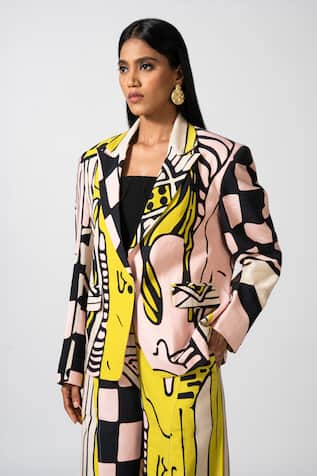 Pocketful Of Cherrie Dolce Incanto Printed Blazer 