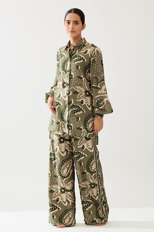Koai Floral Print Long Shirt 