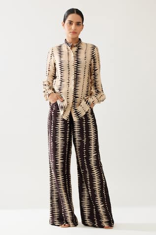 KoAi Prism Maze Print Flared Pant 