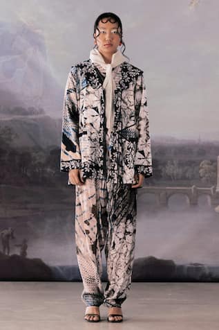 Sailor Floral Print Jacket 