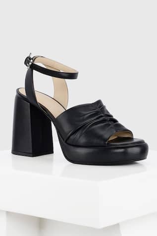 Prato Ruched Block Heels 