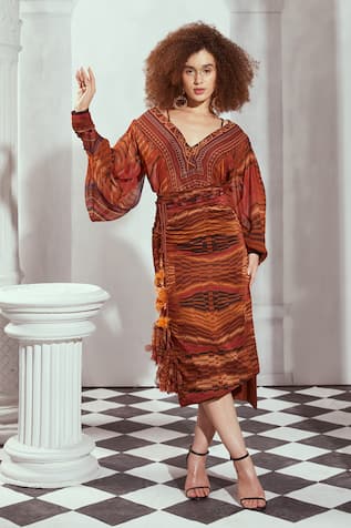 Nikita Mhaisalkar Byzantine Print Top 