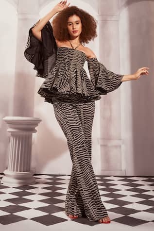 Nikita Mhaisalkar Byzantine Print Flared Pant 