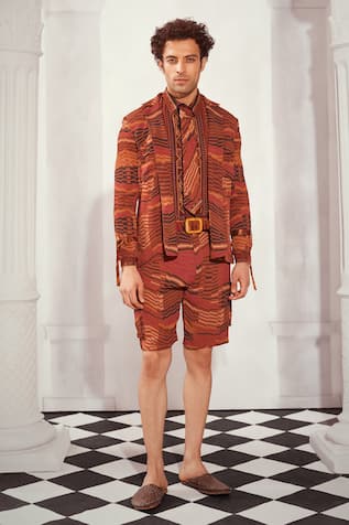 Nikita Mhaisalkar Byzantine Print Summer Jacket 