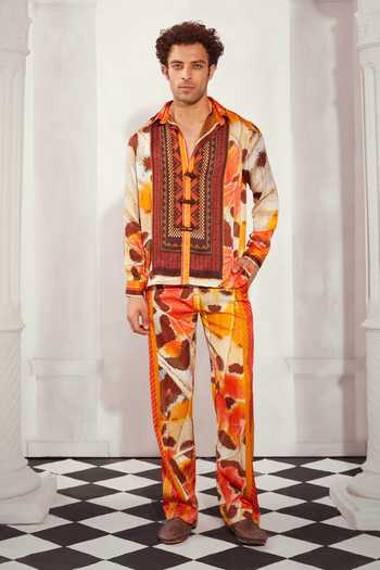 Nikita Mhaisalkar Butterfly Print Shirt & Pant Set 