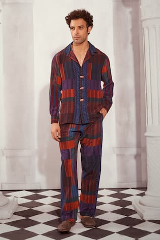 Nikita Mhaisalkar Multicolor Tile Print Shirt & Pant Set 