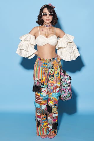 Esha L Amin Aztec Print Pant 