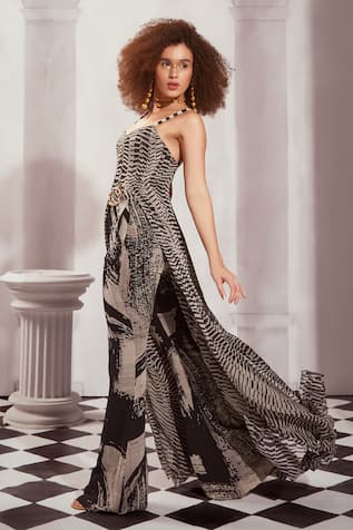 Nikita Mhaisalkar Byzantine Print Pant With Belt 