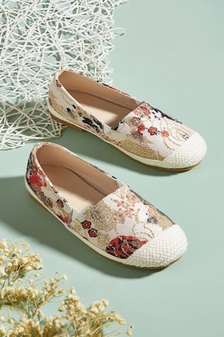 Floral Print Espadrilles 