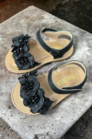 Floral Applique Embellished Sandal 
