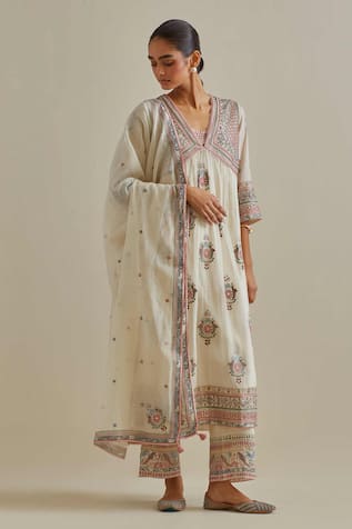 KORA Patchwork Kurta Set 