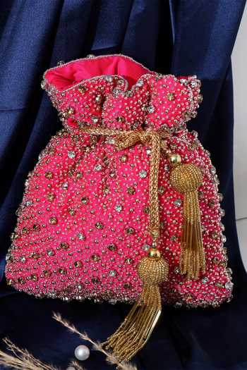 House of Webhin Sparkle Studded Potli Bag 