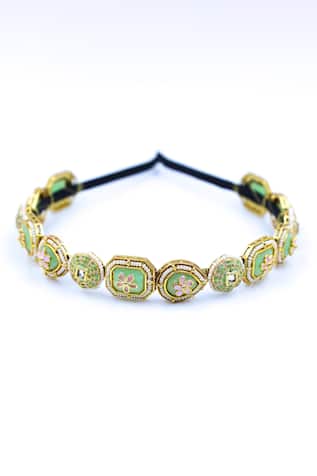 Flower Crystal Embellished Hairband 