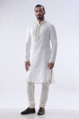 Dori Embroidered Kurta With Churidar 