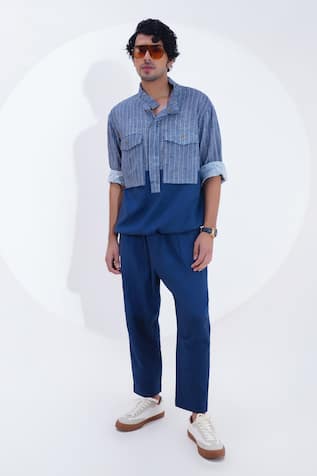 Jajaabor Zig Zag Print Shacket 