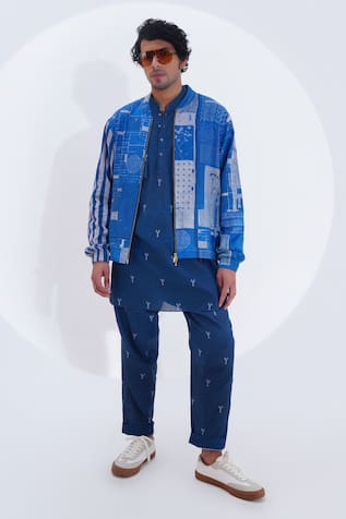 Jajaabor Collage Print Bomber Jacket 