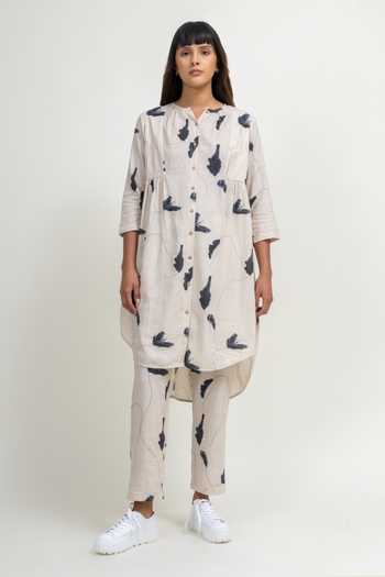 Doodlage Floral Print Tunic & Pant Set 