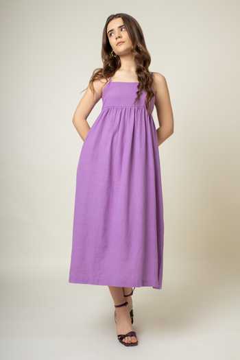 Doodlage Strappy Smocked Dress 