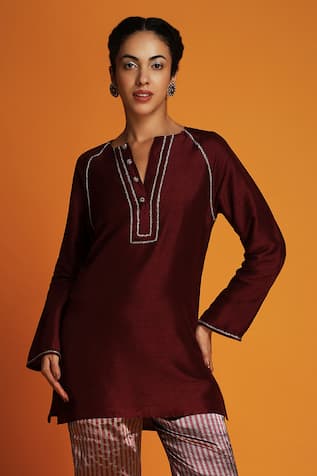 Krishna Mehta Zardozi Embroidered Kurta 