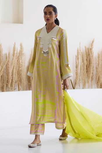 Inej Printed Kurta & Palazzo Set 
