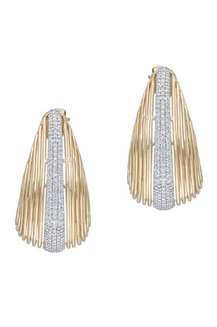 KAJ Fine Jewellery 18KT Yellow Gold Vicenza Basket Hoops 