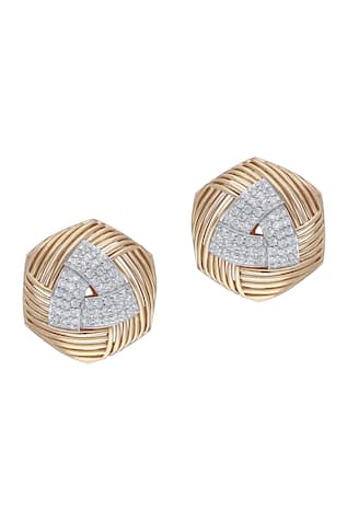 KAJ Fine Jewellery 18KT Yellow Gold Vicenza Diamond Stud Earrings 