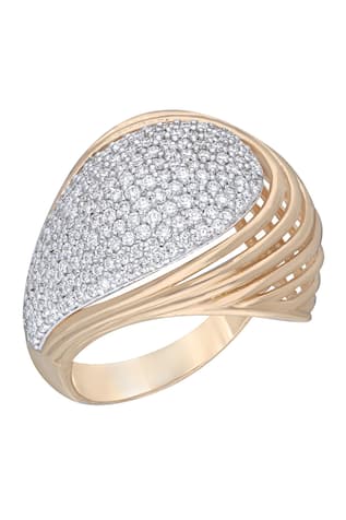 KAJ Fine Jewellery 18KT Yellow Gold Vicenza Dome Cocktail Ring 