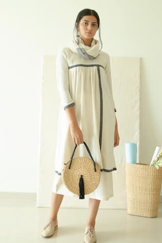 Merakus Applique Organic Cotton Dress 