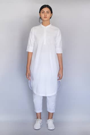 Merakus Solid Tunic With Pant 