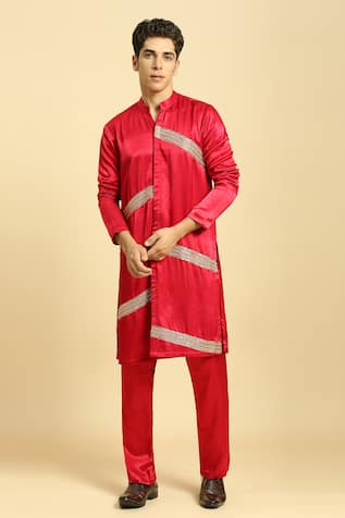 Masumi Mewawalla Zari Embroidered Kurta & Pant Set 