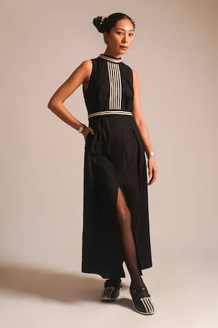 ATBW Dori Work Front Slit Maxi Dress 