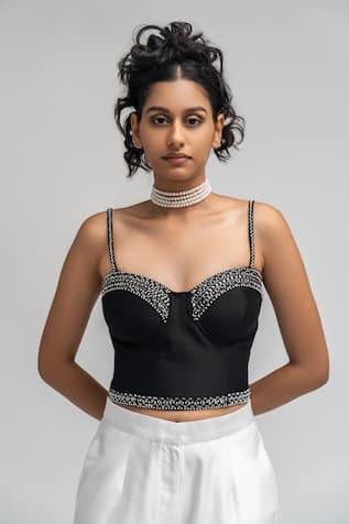 ATBW Chanderi Embellished Bustier 