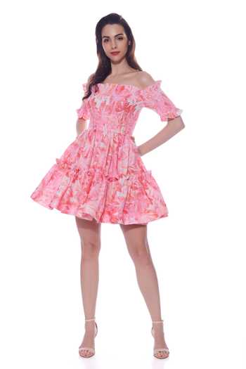 Verano By Tanya Stella Floral Print Short Dress 