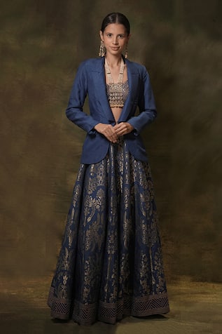 Archana Kochhar Anant Embroidered Lehenga Set With Blazer 