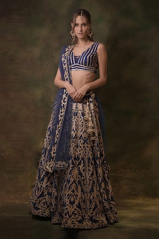 Archana Kochhar Gota Embroidered Lehenga Set 
