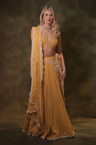 Archana Kochhar Sunshine Embroidered Lehenga Set 