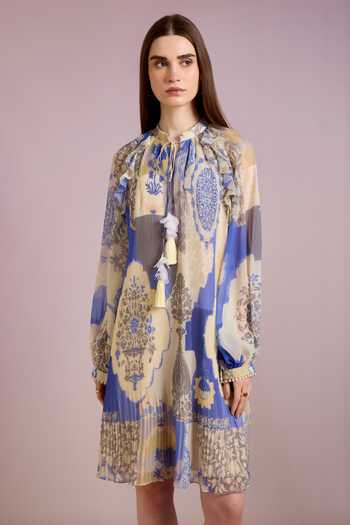 Pankaj & Nidhi Mughal Floral Print Dress 