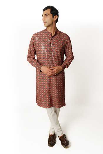 Rabani & Rakha Sequin Embroidered Kurta & Pant Set 