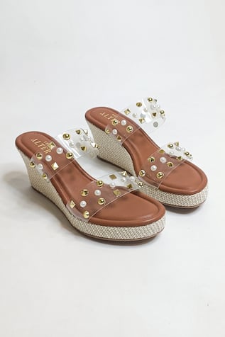 Abstract Studded Wedges 
