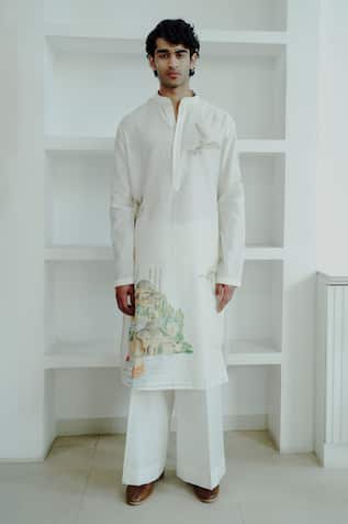Wabi Sabi By Anshum-Ritesh Ticket To Turkey Hand Painted Kurta Set 