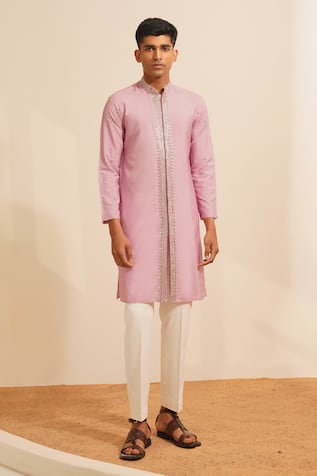 Shreyansh Designs Gireesh Embellished Border Kurta With Pant 